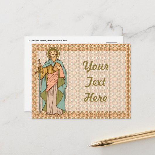 使徒の聖パウロ(RLS 13)ポストカード1 ポストカード (正面/裏面インサイチュ)