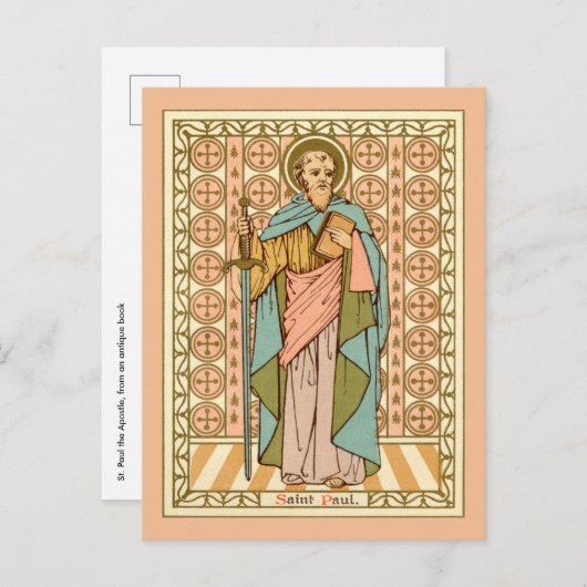 使徒の聖パウロ(RLS 13)ポストカード2 ポストカード (正面/裏面)
