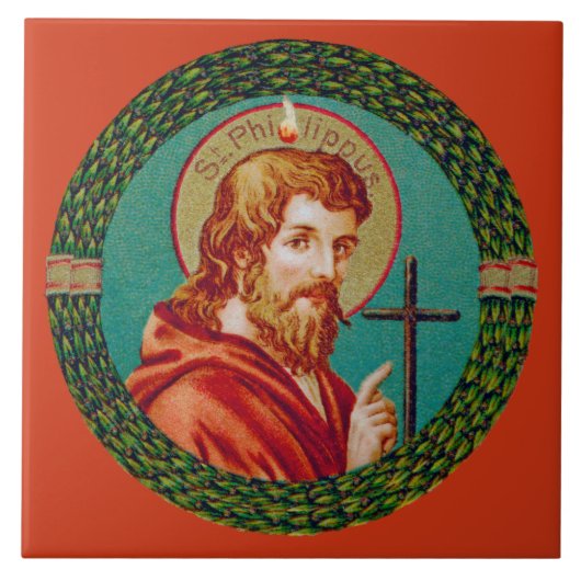 使徒の聖フィリップ(JMAS 10) タイル (正面)