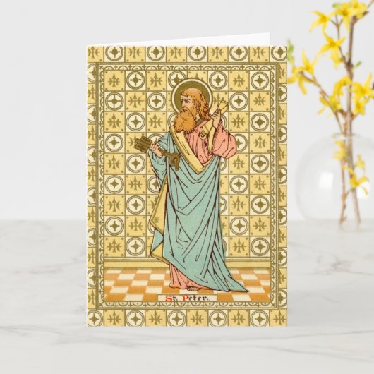 使徒の聖ペテロ(RLS 14)グリーティン空白のグカード カード (黄色い花)
