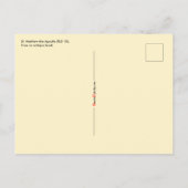 使徒の聖マタイ(RLS 10)ポストカード ポストカード (裏面)