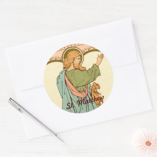 使徒の聖マタイ(RLS 10) ラウンドシール (封筒)