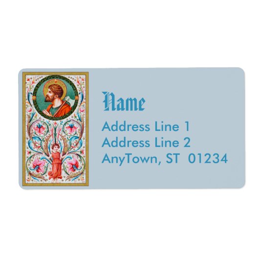 使徒の聖マチアス(JMAS 09) ラベル (正面)