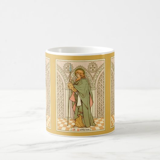 使徒の聖マチアス(RLS 11)コーヒーマグ3 コーヒーマグカップ (中央)