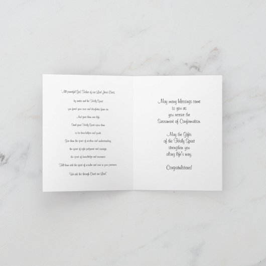 使徒の聖霊 カード (内部)