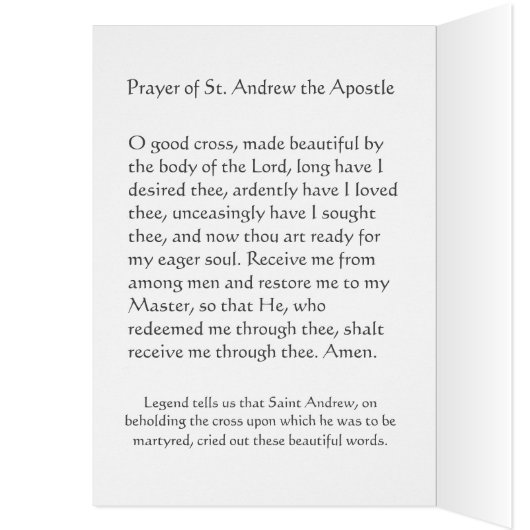使徒カトリック教会の聖アンドリュー祈りの言葉 (内側 (左))