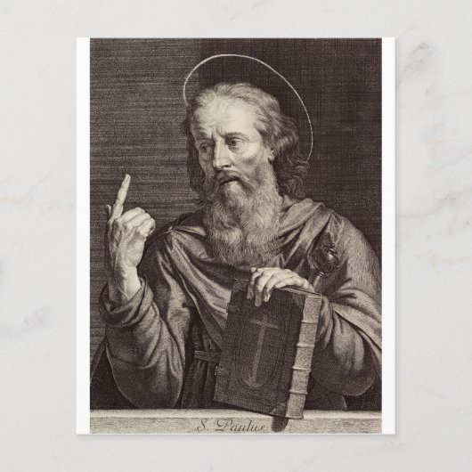 使徒パウロ 聖人の作家の守護聖人 チラシ (正面)