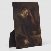 使徒パウロc.1657 (キャンバス上の油) フォトプラーク (側面)