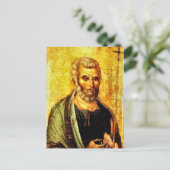 使徒ピーターのアイコン正教会キリスト教徒 ポストカード (スタンド正面)