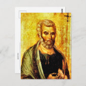 使徒ピーターのアイコン正教会キリスト教徒 ポストカード (正面/裏面)