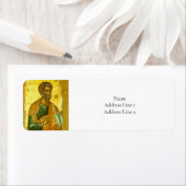 使徒ピーター・ビザンチンのアイコン正教会キリスト教徒 ラベル (インサイチュ)