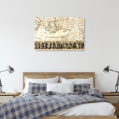 使徒ポールパノラママップの旅 キャンバスプリント (インサイチュ (寝室))