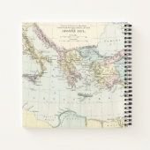 使徒ポール宣教旅行の地図 ノートブック (裏面)