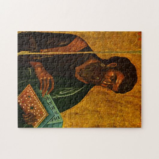 使徒マタイ正教会のキリスト教ビザンチンのアイコン ジグソーパズル (横)