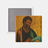 使徒マタイ正教会のキリスト教ビザンチンのアイコン マグネット (正面/裏面)