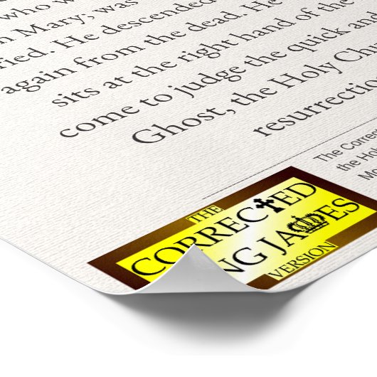 使徒信条ポスター ポスター (角)