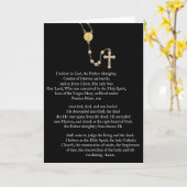 使徒信条祈りの言葉 カード (黄色い花)