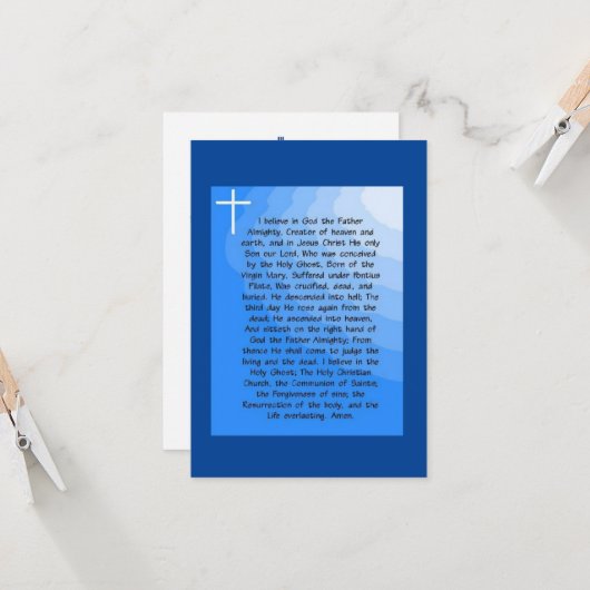 使徒信条 カード (正面/裏面インサイチュ)