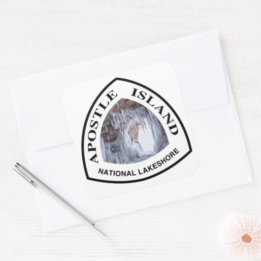 使徒島国立レイクショア スクエアシール (封筒)