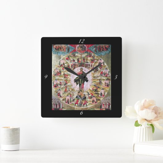 使徒省 スクエア壁時計 (ホーム)