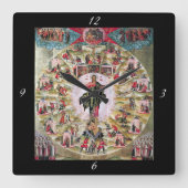 使徒省 スクエア壁時計 (正面)