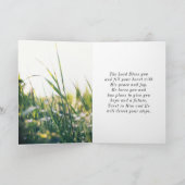 使徒行伝第17章28節は彼の中に住み、聖書の節を動かす カード (内部)