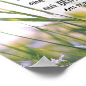 使徒行伝第17章28節は彼の中に住み、聖書の節を動かす ポスター (角)