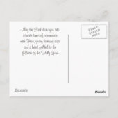 使徒行伝2:17 私は私の霊を注ぐ、聖書の詩 ポストカード (裏面)