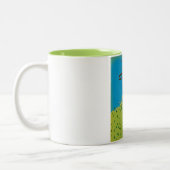 使徒諸島国家レイクショアの地図 ツートーンマグカップ (左)