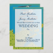 使徒諸島国家レイクショアの地図 招待状 (正面/裏面)