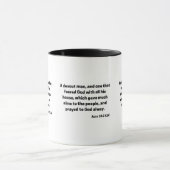 使徒10:2 KJV聖書聖なる書物、 経典ツートンマグ マグカップ (中央)