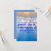 使徒10:7 KJV聖書聖なる書物、 経典写真グリーティングカード カード (正面/裏面インサイチュ)