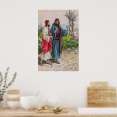 使徒11:19-26バルナバはサウルをアンティオキアにもたらす ポスター (キッチン)