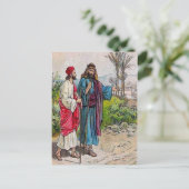 使徒11:19-26バルナバはサウルをアンティオキポストに連れて行く ポストカード (スタンド正面)