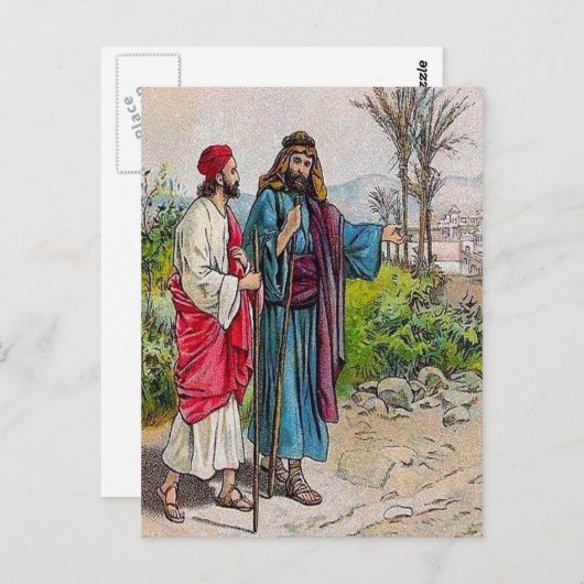 使徒11:19-26バルナバはサウルをアンティオキポストに連れて行く ポストカード (正面/裏面)