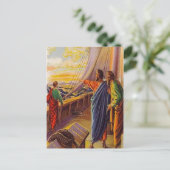 使徒13:4-5サイプロスポストカードへのセーリング ポストカード (スタンド正面)