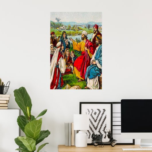 使徒16:14-15主はリディアのハートポスターを開く ポスター (ホームオフィス)