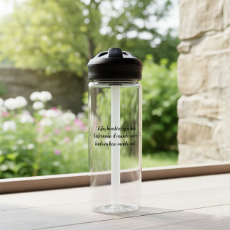 使徒17聖書スペインの聖句のカスタム文字 ウォーターボトル