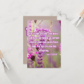 使徒17:28 KJV聖書の詩の写真の挨拶 カード (正面/裏面インサイチュ)