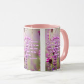 使徒17:28 KJV聖書の詩Pic 2トーン マグカップ (正面右)