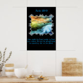 使徒18:9外海の上飛んでいるでカモメと共に ポスター (キッチン)