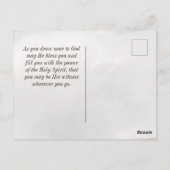 使徒1:8あなた方はPOWER Bible Verseを受け取る ポストカード (裏面)