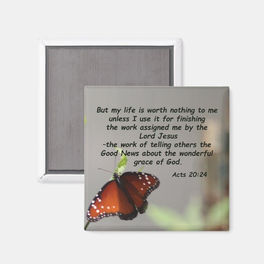 使徒20:24 マグネット (正面/裏面)