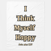 使徒26:2 KJV聖書の聖句引用文 フリースブランケット (正面)