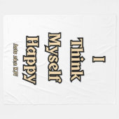 使徒26:2 KJV聖書の聖句引用文 フリースブランケット (正面(横))