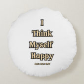 使徒26:2 KJV聖書の聖句引用文 ラウンドクッション (裏面)