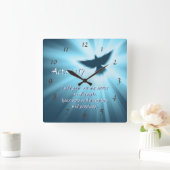 使徒2:17わたしは自分の霊を注ぎ出す スクエア壁時計 (ホーム)