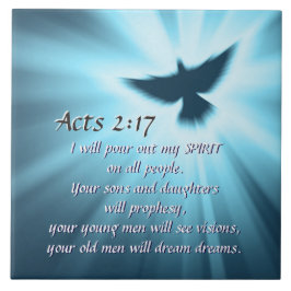 使徒2:17わたしは自分の霊を注ぎ出す タイル