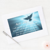 使徒2:17わたしは自分の霊を注ぎ出す 長方形シール (封筒)