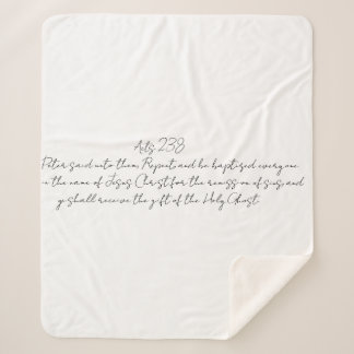 使徒2:38毛布イエス名ペンテコステ シェルパブランケット